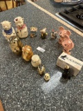 Box Lot/Nesting Cats, Blackbird, Salt & Pepper Shakers, ETC