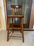 Vintage Solid Bar Height Wooden Stool (Local Pick Up Only)