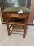 Vintage Solid Padded Chair/Stool (Local Pick Up Only)