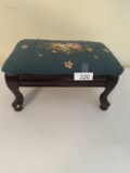 Vintage Needlepoint Foot Stool (Local Pick Up Only)