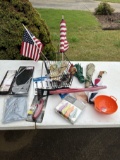 Box Lot/Metal Rack Full, Men's Tuxedo Accessories, Umbrellas, ETC (Local Pick Up Only)