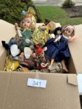 Large Box Lot/Vintage Dolls, Vintage Doll Clothing, ETC