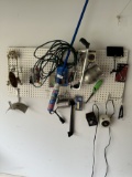 Box Lot/All Items On Wall, Peg Board Hooks, Timers, Mop, ETC (Local Pick Up Only)
