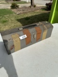 Approx 19 Inch Metal Tool Box with Misc Tools