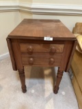 Vintage Drop Leaf End Table (Cherry Wood?)(Local Pick Up Only)