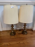 (2) Brass Table Lamps (Local Pick Up Only)
