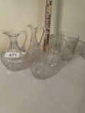 Vintage Cut Glass Pitchers