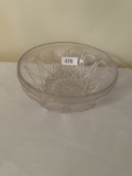 Vintage Large Cut Glass Fruit Bowl