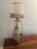 Vintage Glass Table Lamp (Local Pick Up Only)