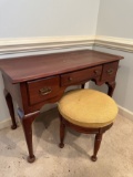 Vintage Nice Harden Solid Cherry Desk with Stool (Local Pick Up Only)