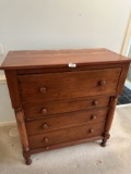Vintage Cherry Wood Victorian Empire Bureau (Local Pick Up Only)
