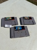 (3) Super Nintendo Entertainment System Games