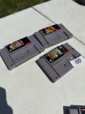 (3) Super Nintendo Entertainment System Games