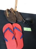 Slippers, sandal and Belt