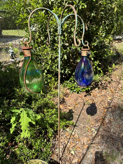 Approx 51 Inch Tall Décor Bottle Holder/Garden Décor (Local Pick Up Only)