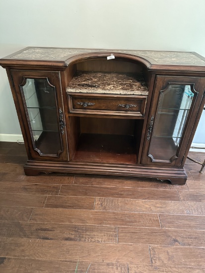Nice Ornate Marble Top Entry Way Console with Touch Lighting (Local Pick Up Only)