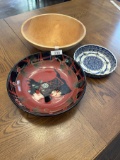 Box Lot/Wooden Bowl, Hand Made Ceramic Bowl, ETC