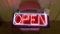 open sign, neon sign works 12in tall and 29in long