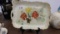 limoges france tray, 1893 dated floral tray 1ft long
