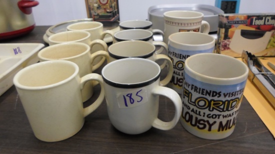mugs, 11 ceramic mugs