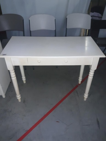 Wall Table/Desk, White Wood, 30 tall x 41 long