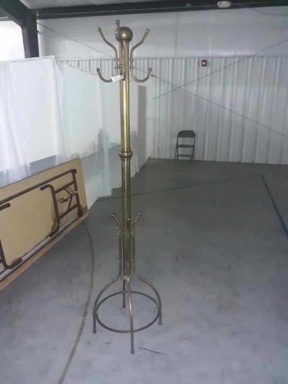 Brass Coat Rack 6 ft tall