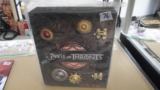 game of thrones pop-up book, brand new sealed pop-up guide to westeros