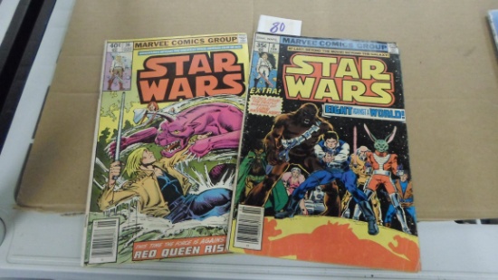 star wars comics, marvel made #8 and #36 35 cent and 40 cent covers