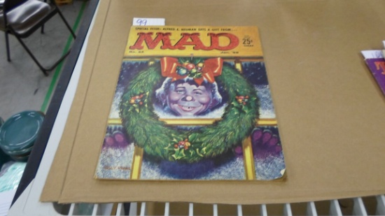 mad magazine, #44 christmas issue 25 cent cover