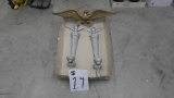 eagle decor, two metal candle holders and a wall hanging