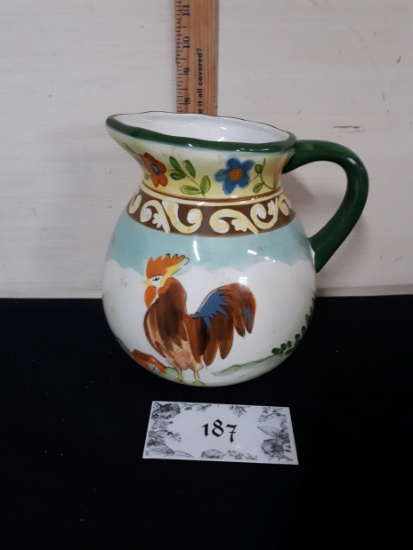 Rooster Ceramic Pitcher, Hausenware