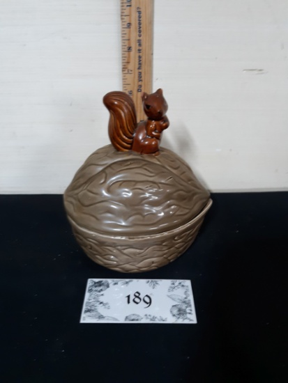 Squirrel on Nut Candy Dish
