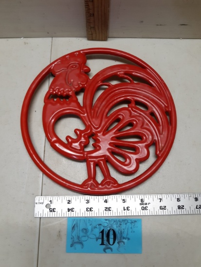 Cast Iron Rooster Trivet