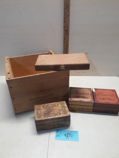 Wine Crate, Wooden Trinket Boxes
