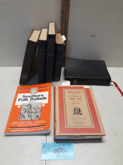 Vintage Book Lot, Southern Folk Ballads, Bible and more