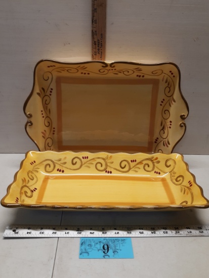 Home Trends Italian Villa Serving Trays