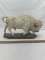 Large White Buffalo Statue
