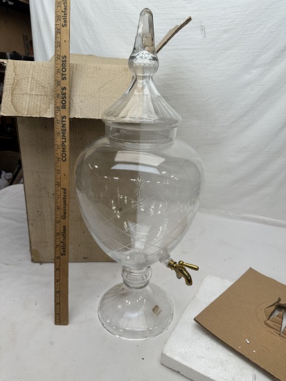 Large Glass Dispenser in Box
