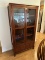 Nice Cherry Double Book Shelf with Glass Doors (Local Pick Up Only)
