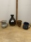 Box Lot/Misc Décor Pottery Pieces, ETC