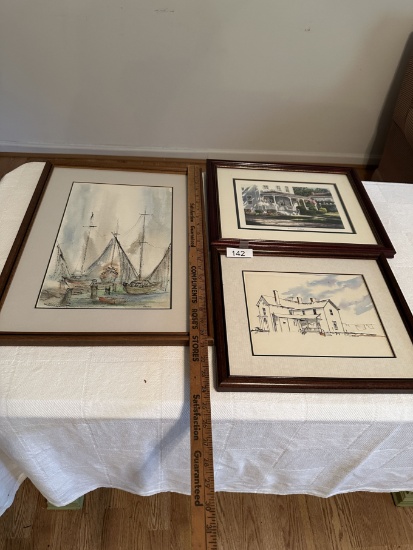 Box Lot/Framed Art Pieces