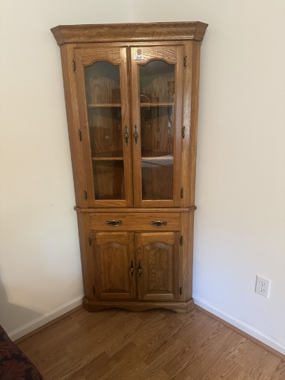 Large Corner Curio Cabinet (Local Pick Up Only)