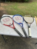 (3) Tennis Rackets