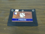 Clemson tigers notebook case, like new fits inside a 3 ring binder for storage of school supplies