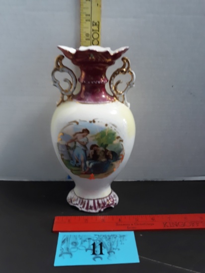 Vintage Victorian Two Handled Vase