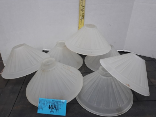 Frosted Glass Light Covers, Appx 6"