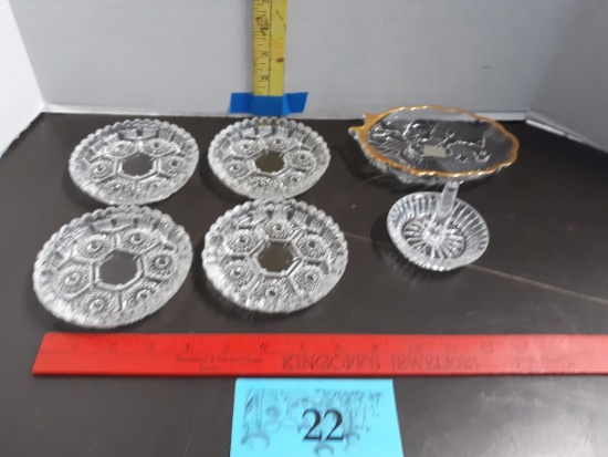 Vintage Ashtrays, Ring Holder, Mikasa Trinket Dish