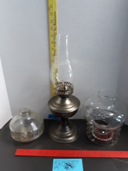Vintage Lamps,  Lamplight Farms Clear Glass Embossed Oil Lamp Bottom and more