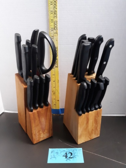 Knife Blocks, one not complete