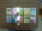 pokemon cards, 10 holographic english cards in hard protective sleeves